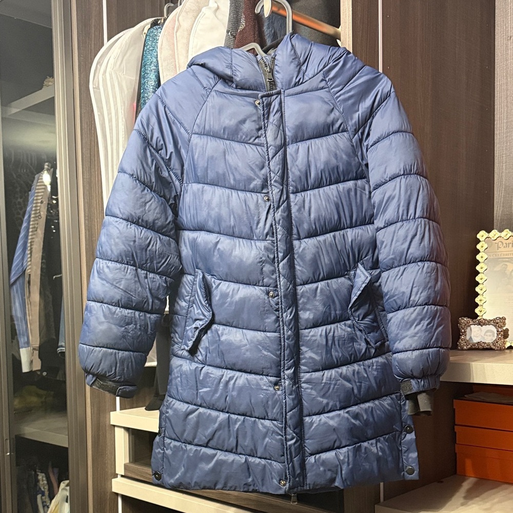 Zara Kids Navy Puffer Coat